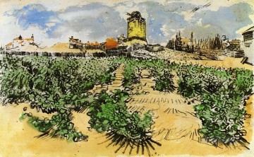  Alphons Lienzo - El Molino de Alphonse Daudet en Fontevieille Vincent van Gogh